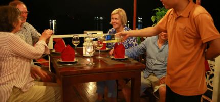 Dinner on Cruise sundeck