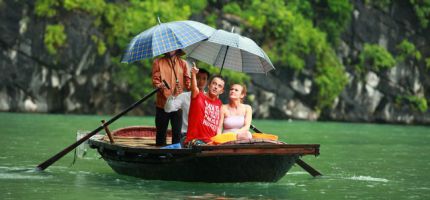 Bamboo boat trip