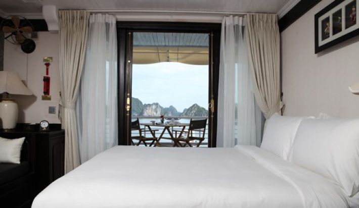 Double private balcony