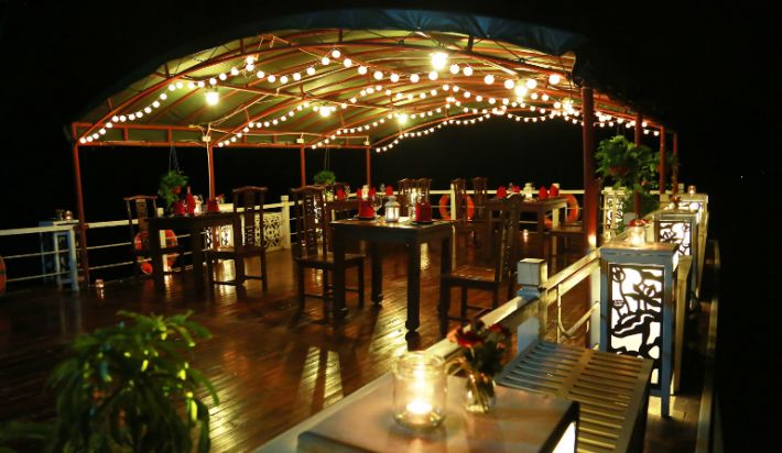 Dinner on Cruise sundeck