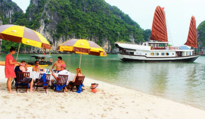 BBQ on beach