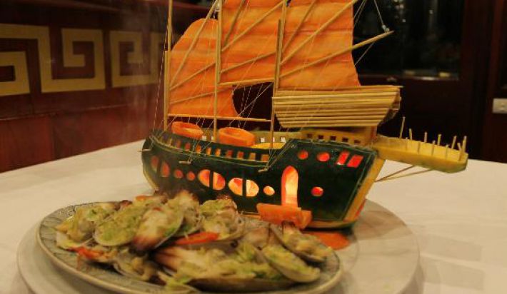 Great food on boat
