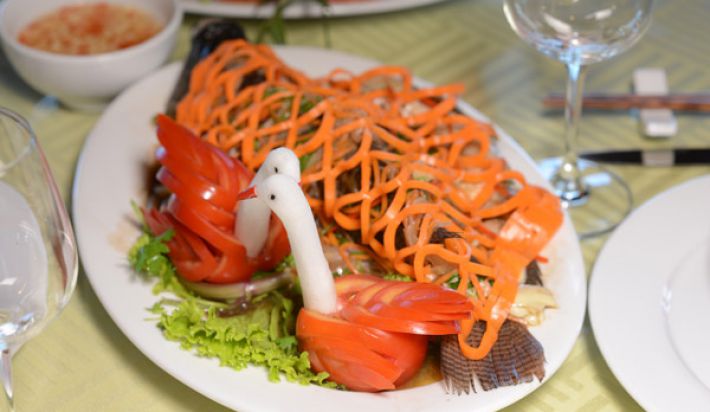 Great food on boat
