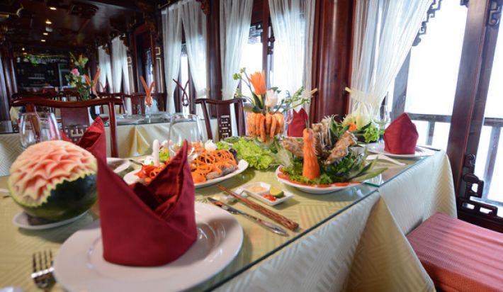 Great food on boat