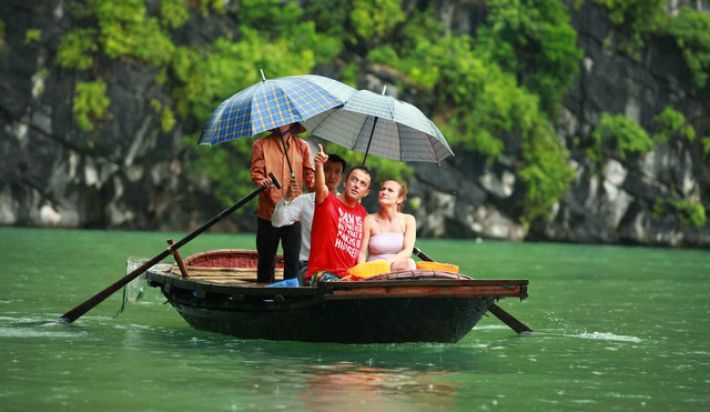 Bamboo boat trip