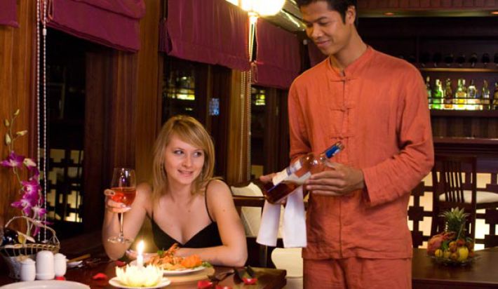 Great food on boat