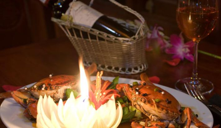 Great food on boat